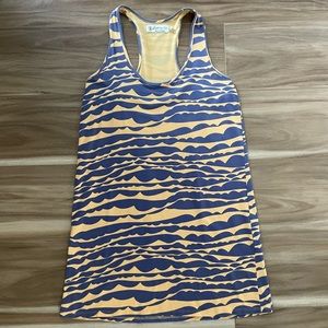 Fighting Eel Racerback Wave Print Dress - Size Small